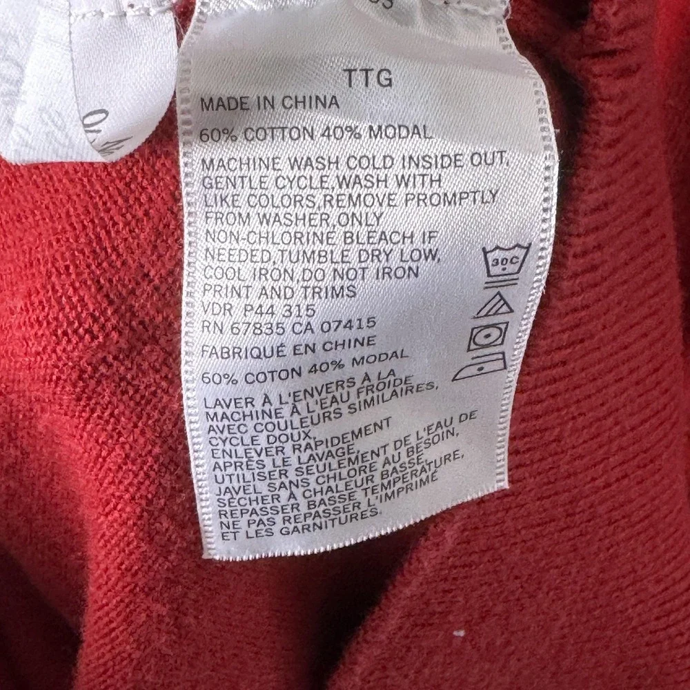 Nautica Sweater Mens 2XL‎ Red V Neck Pullover Luxury Performance Cotton Modal